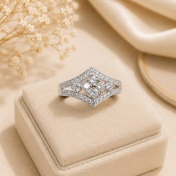 Silver Zircon Ring