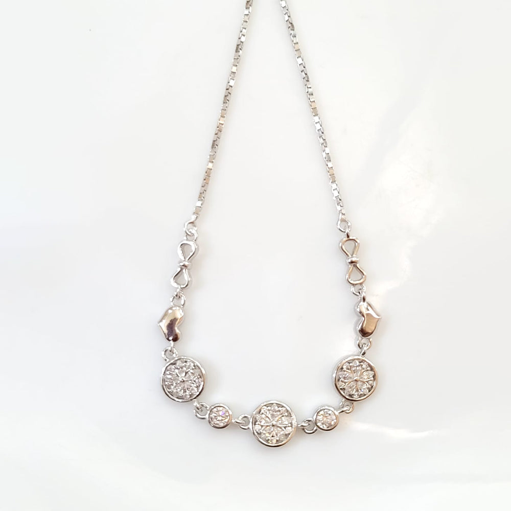 Silver Sparking Petal Bolo Bracelet with 925 pure silver