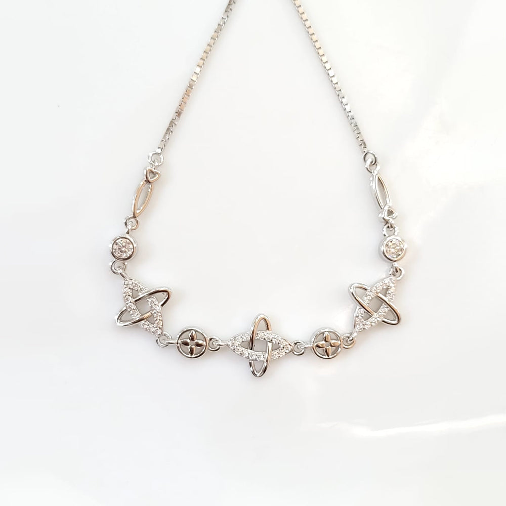 Silver Embellished bracelet made with pure 925 silver