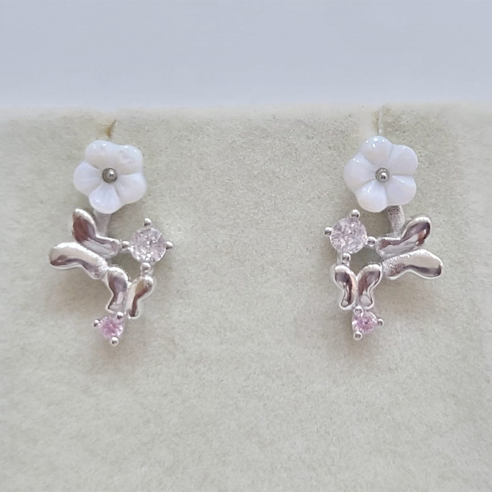 Beautiful floral design earing for 925 silver
