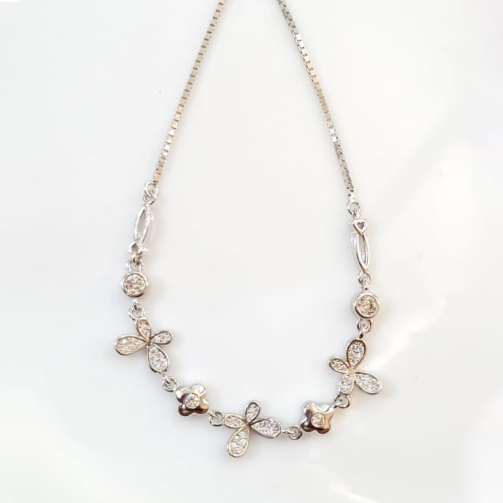 Fluttering Grace Bolo Bracelet with 925 pure silver