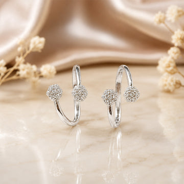 Sterling silver Flower Toe Ring