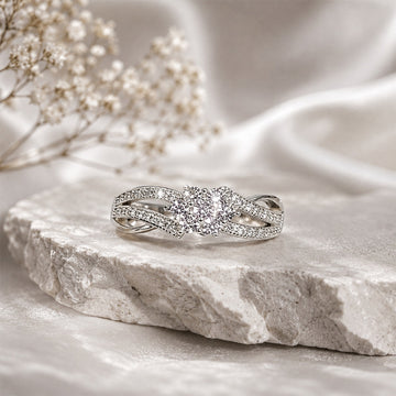 925 STERLING SILVER  FLOWER RING