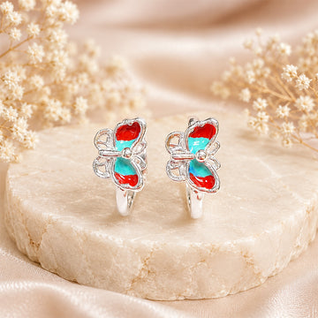 Butterfly Enamel sterling silver 925  Silver Toe Ring