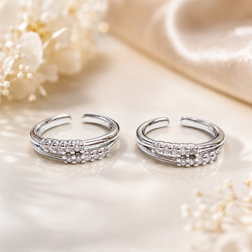 Silver khoobsurat  toe ring