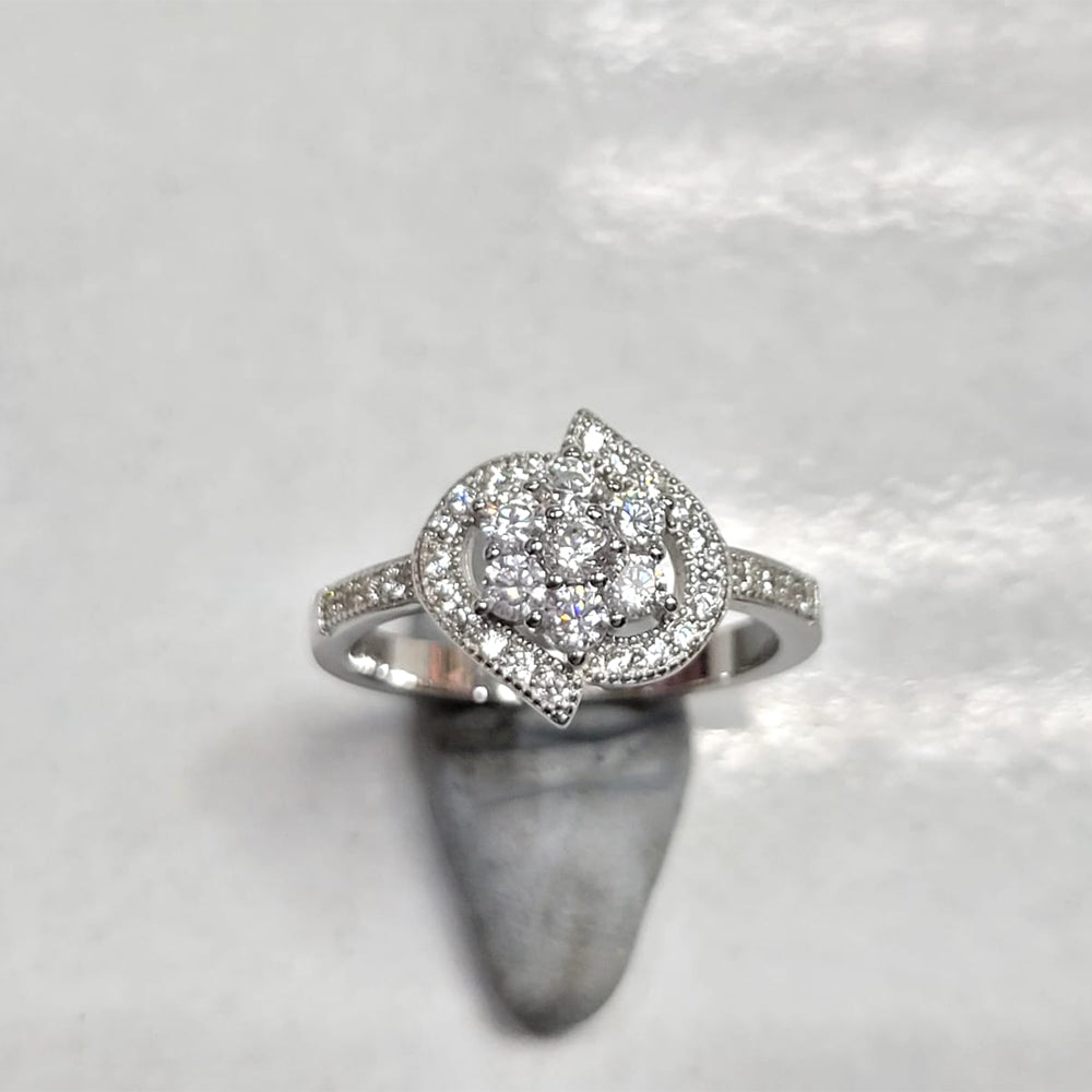 Silver Zircon Ring