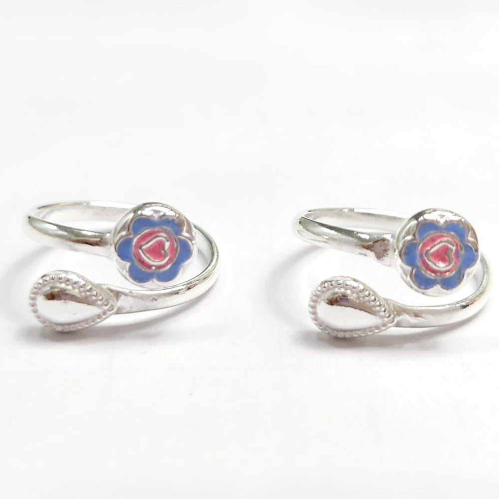 Colorfull Flower toe ring