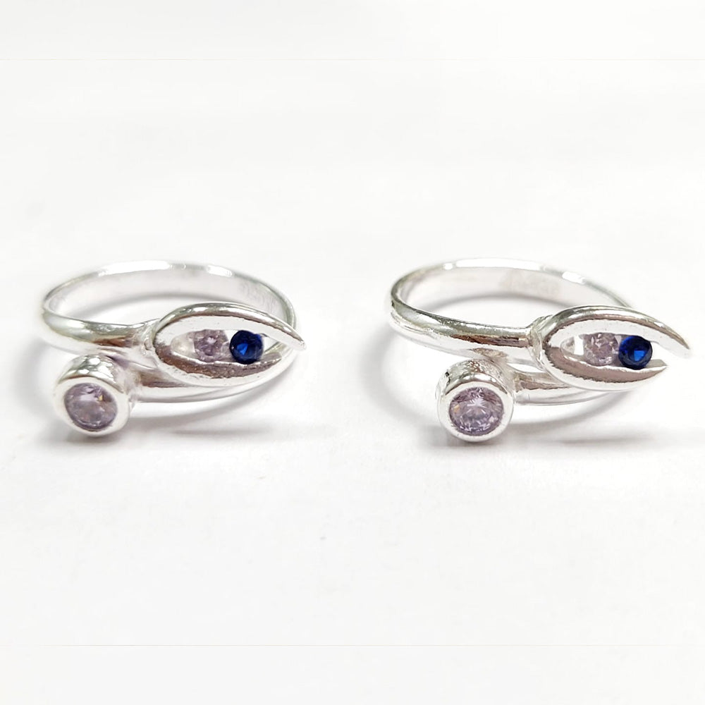 Flora Adjustable 925 silver toe ring
