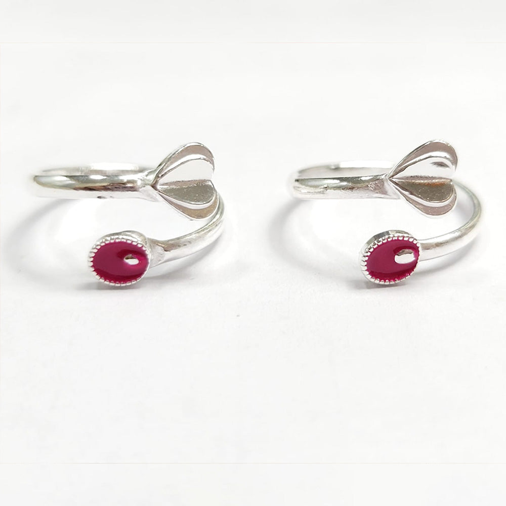 Flora Adjustable 925 silver toe ring
