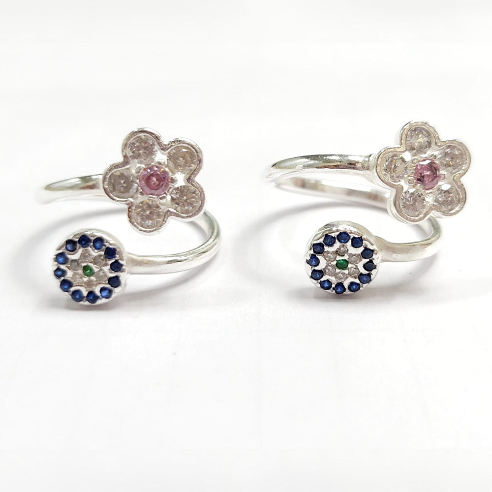 925 Sterling silver stone toe ring