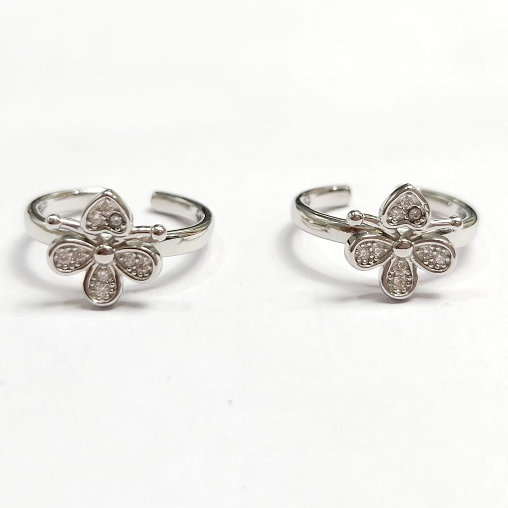 Sterling silver Flower Toe Ring