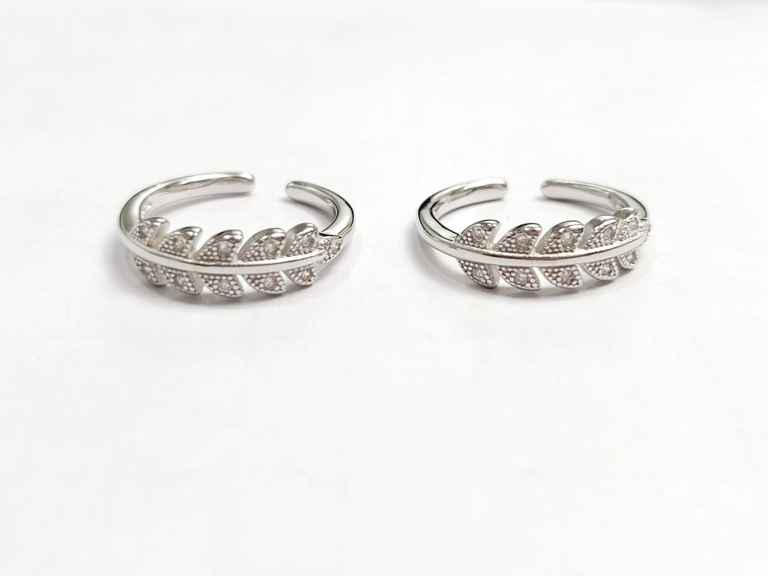Sterling silver Flower Toe Ring