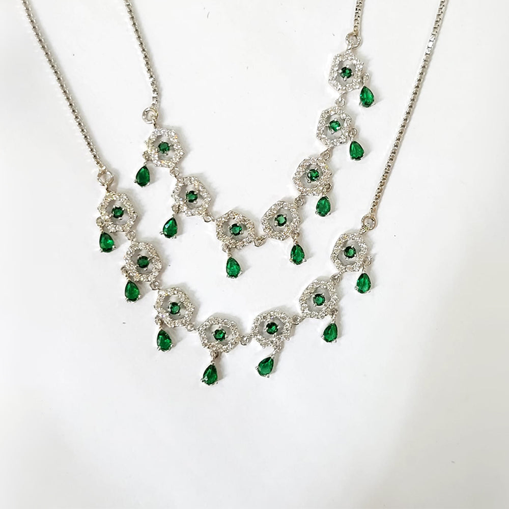 Elegant silver anklet