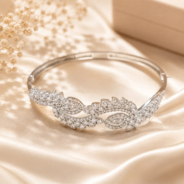 silver-toned bangle style bracelet